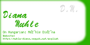 diana muhle business card